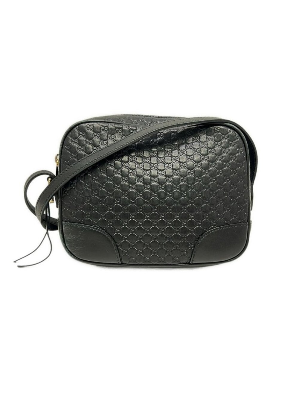 Gucci Shoulder Bag Breemicro Guccissima Black Leather